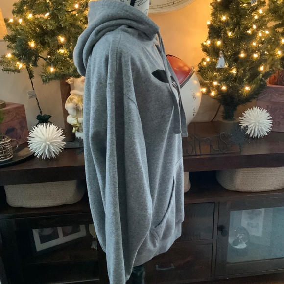 Like New Women’s Grey Black Hoodie Sweatshirt Sz L - Picture 2 of 8
